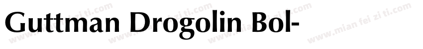 Guttman Drogolin Bol字体转换